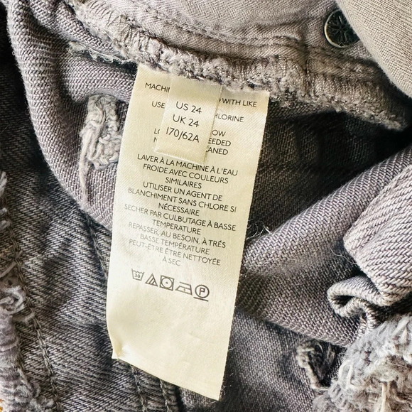 Free People Becket Cut Off Slouchy Shorts - Size 24 - Picture 8 of 12